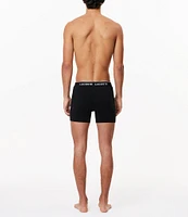 Lacoste Branded Waistband 5#double; Inseam Boxer Briefs 3-Pack