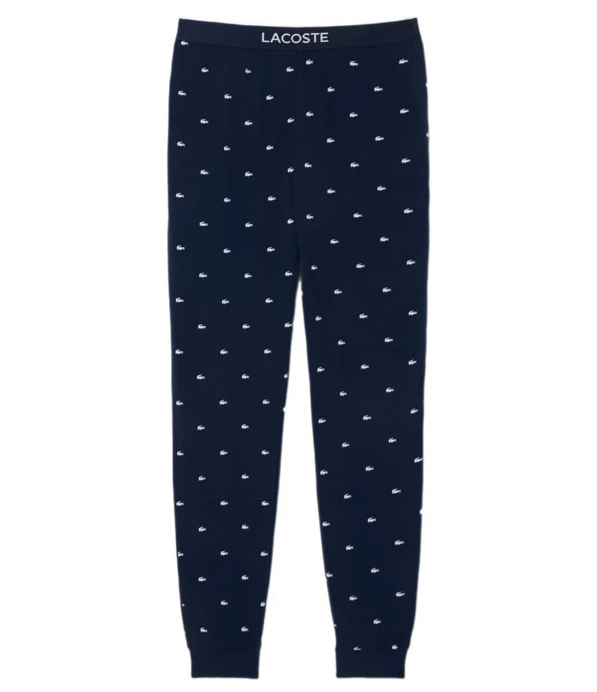 Lacoste Crocodile Pattern Jogger Pajama Pants