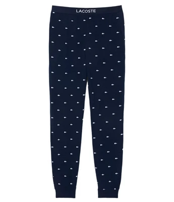 Lacoste Crocodile Pattern Jogger Pajama Pants