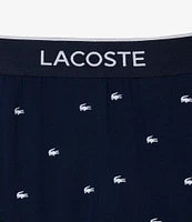 Lacoste Crocodile Pattern Jogger Pajama Pants