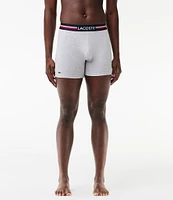 Lacoste French Flag 5#double; Inseam Boxer Briefs 3-Pack