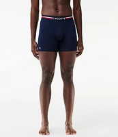 Lacoste French Flag 5#double; Inseam Boxer Briefs 3-Pack