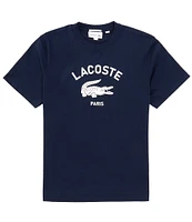 Lacoste Large Croc Logo Short Sleeve Graphic T-Shirt