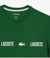 Lacoste Lounge Logo Short Sleeve Graphic Pajama T-Shirt