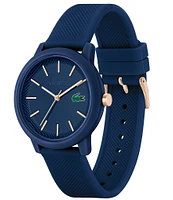 Lacoste Men's 12.12 Quartz Analog Navy Silicone Watch