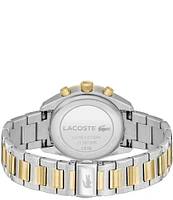 Lacoste Men's 42mm Vancouver Chronograph Two Tone Stainless Steel Bracelet Watch