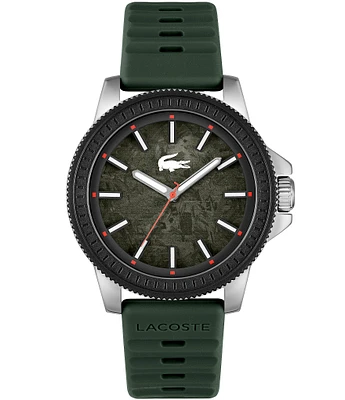 Lacoste Men's Highkey Quartz Analog Green Silicone Strap Watch