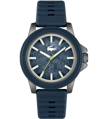 Lacoste Men's Highkey Quartz Analog Navy Silicone Strap Watch