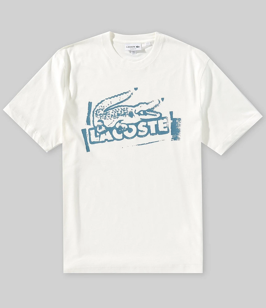 Lacoste Printed Jersey Short Sleeve T-Shirt
