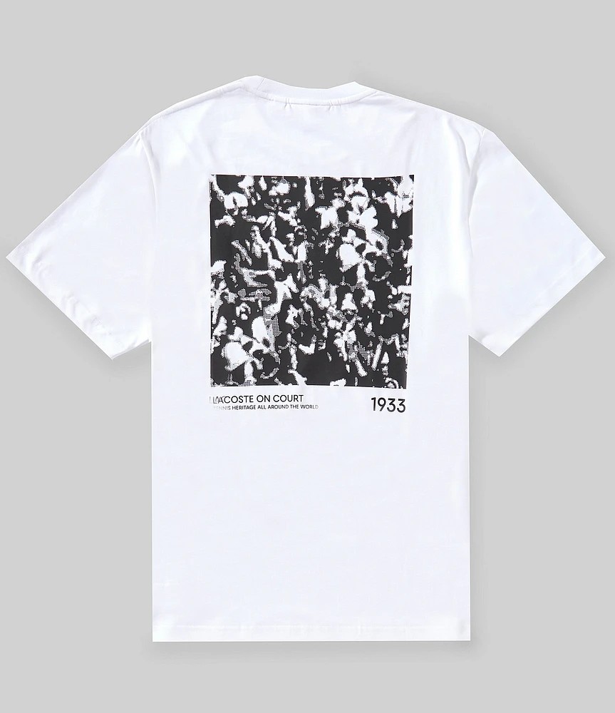 Lacoste Printed Motif Jersey Short Sleeve T-Shirt