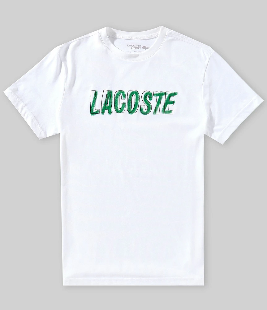 Lacoste Printed Ultra Dry Sport Short Sleeve T-Shirt