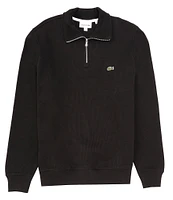 Lacoste Ribbed Quarter-Zip Pullover