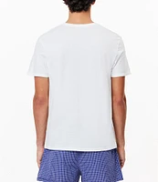 Lacoste Short Sleeve Regular Fit Crew Neck Undershirts 3-Pack