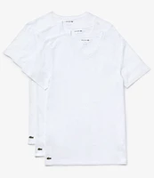 Lacoste Short Sleeve V-Neck Slim Fit Undershirt 3-Pack