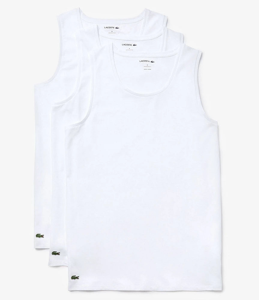 Lacoste Sleeveless Crew Neck Tank 3-Pack