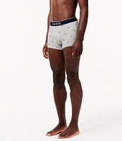 Lacoste Solid/Printed 2.7#double; Inseam Boxer Briefs 3-Pack