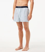 Lacoste Solid/Printed 3#double; Inseam Boxer Briefs 3-Pack