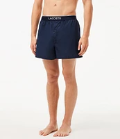 Lacoste Solid/Printed 3#double; Inseam Boxer Briefs 3-Pack