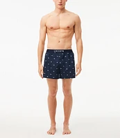 Lacoste Solid/Printed 3#double; Inseam Boxer Briefs 3-Pack