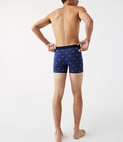 Lacoste Solid/Printed 5#double; Inseam Boxer Briefs 3-Pack