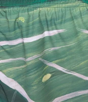 Lacoste Tennis Court Print 6#double; Inseam Swim Trunks