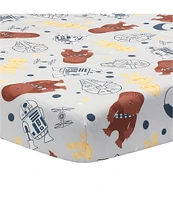 Lambs & Ivy Star Wars Signature Millennium Falcon Cotton Fitted Crib Sheet