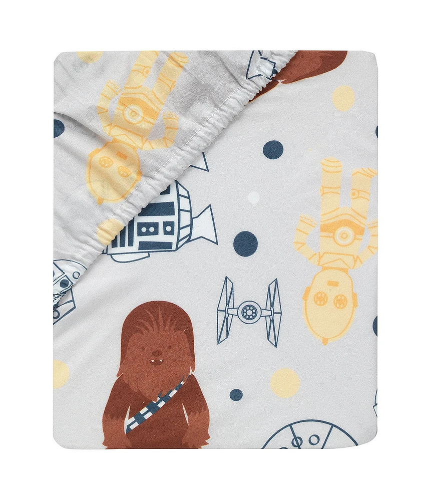 Lambs & Ivy Star Wars Signature Millennium Falcon Cotton Fitted Crib Sheet