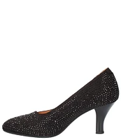 L'Amour Des Pieds Bamelle Rhinestone Suede Pumps