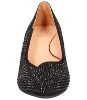 L'Amour Des Pieds Bamelle Rhinestone Suede Pumps