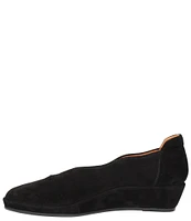 L'Amour Des Pieds Bellara Suede Wedge Slip-On Pumps