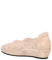 L'Amour Des Pieds Bellara Suede Wedge Slip-On Pumps