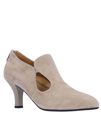 L'Amour Des Pieds Brackley Suede Shootie Pumps