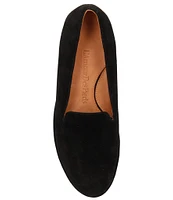 L'Amour Des Pieds Carlow Suede Slip-On Platform Wedge Loafers