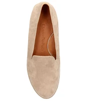 L'Amour Des Pieds Carlow Suede Slip-On Platform Wedge Loafers