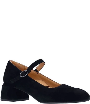 L'Amour Des Pieds Katriel Suede Mary Jane Pumps