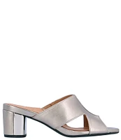 L'Amour Des Pieds Melena Metallic Leather Dress Slides