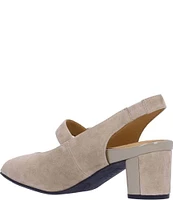 L'Amour Des Pieds Merryn Suede Mary Jane Slingback Pumps