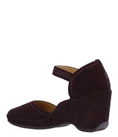 L'Amour Des Pieds Orva Suede Ankle Strap Pumps