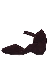 L'Amour Des Pieds Orva Suede Ankle Strap Pumps