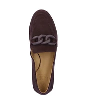 L'Amour Des Pieds Yozey Suede Chain Platform Driver Loafers