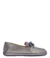 L'Amour Des Pieds Yozey Suede Chain Platform Driver Loafers