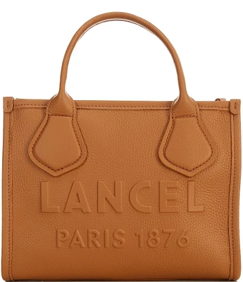 LANCEL JOUR DE LANCEL Small Logo Leather Tote Bag