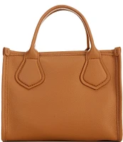 LANCEL JOUR DE LANCEL Small Logo Leather Tote Bag