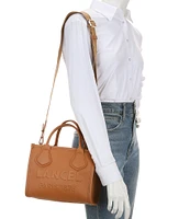 LANCEL JOUR DE LANCEL Small Logo Leather Tote Bag