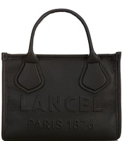 LANCEL JOUR DE LANCEL Small Logo Leather Tote Bag