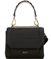 LANCEL Ninon de Lancel Small Gold Metal Shoulder Bag