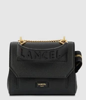 LANCEL Ninon de Lancel Small Gold Metal Shoulder Bag