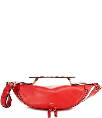 LANCEL Origami de Lancel Small Kiss Red Crossbody Bag