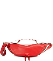 LANCEL Origami de Lancel Small Kiss Red Crossbody Bag