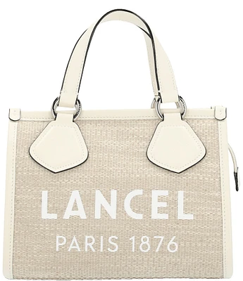 LANCEL Small Top Zip Summer Tote Bag